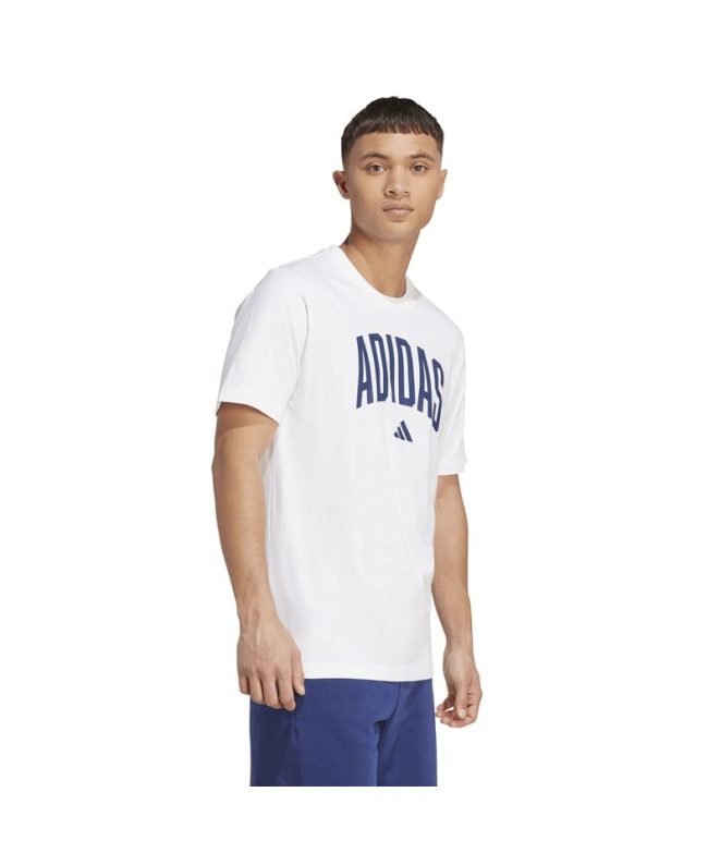 T-shirt blanc adidas Collegiate Homme