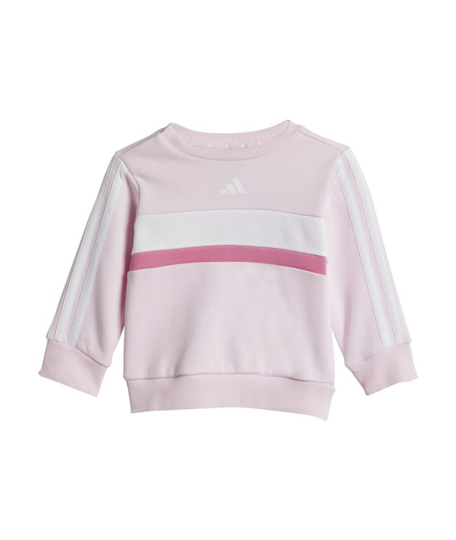 Set Ensemble 3-Stripes Tib Fl Enfant Rose /...