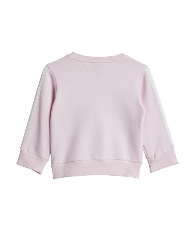 Set Conjunto 3-Stripes Tib Fl Infantil Rosa /...