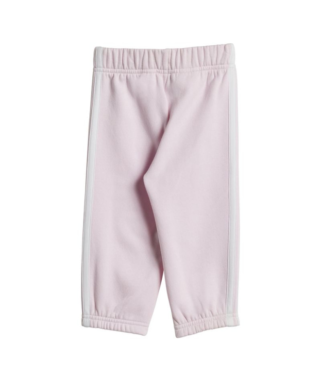 Set Conjunto 3-Stripes Tib Fl Infantil Rosa /...