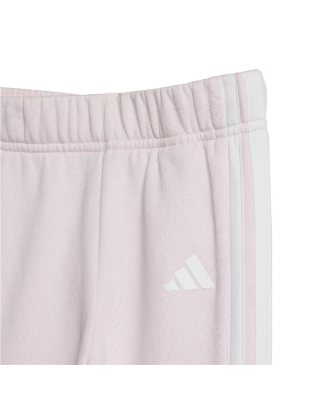 Set Conjunto 3-Stripes Tib Fl Infantil Rosa /...