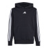 Moletom Infantil adidas 3-Stripes FL HD 225, preto/branco