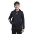 Moletom Infantil adidas 3-Stripes FL HD 225, preto/branco