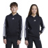 Moletom Infantil adidas 3-Stripes FL HD 225, preto/branco