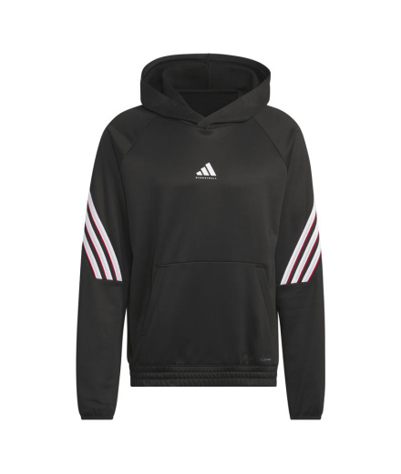 Sudadera de Baloncesto adidas Crazywarm Hombre Negro/Blanco