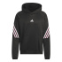 Moletom Basquetebol Homem adidas Crazywarm, preto/branco