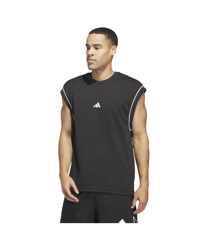 Camiseta Basquetebol preta Homem adidas Bos