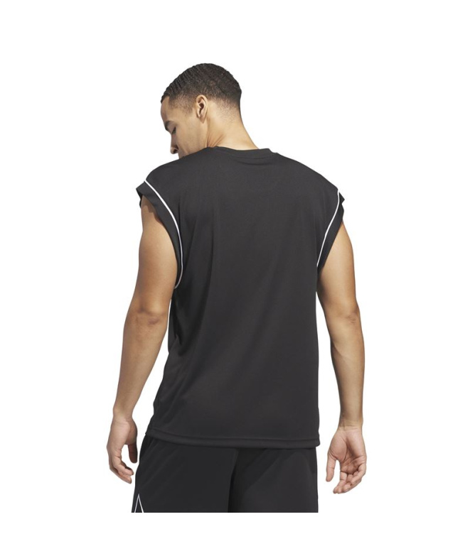 Camiseta Basquetebol preta Homem adidas Bos
