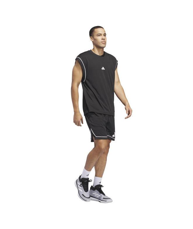 Camiseta Basquetebol preta Homem adidas Bos