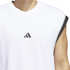 Camiseta Basquetebol Homem adidas Bos branca/preta