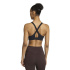 Sutiã esportivo Fitness Mulher adidas Hs, preto.