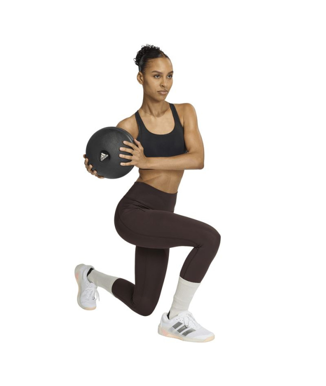 Sutiã esportivo Fitness Mulher adidas Hs, preto.
