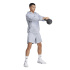 Sweat à capuche adidas D4T Homme coloris argent halo, idéal Fitness