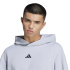 Sweat à capuche adidas D4T Homme coloris argent halo, idéal Fitness