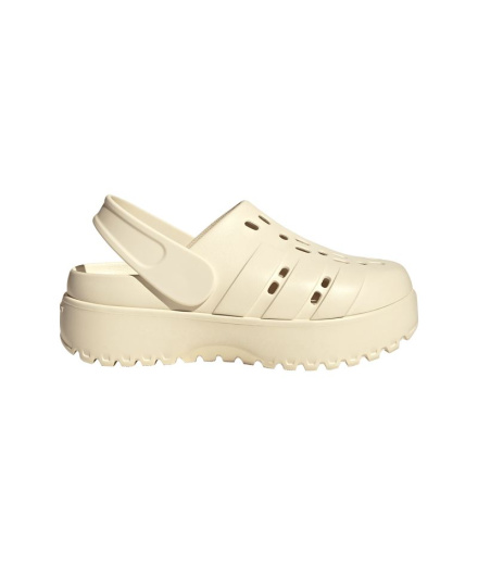 Chanclas adidas Adilette Clog Platform Mujer Blanco
