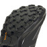 Sapatilhas Montanha Mulher adidas Terrex Skychaser AX5 GTX, nas cores carbono, preto e azul-turquesa.