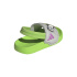 Chinelos Infantil adidas Adilette Estrap Buzz, Verde Semi-solar / Roxo Explosão / Cinza Dois
