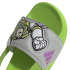 Sandales adidas Adilette Estrap Buzz Enfant Tongs coloris vert semi-solaire / violet explosif / gris, taille 2