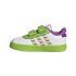 Chaussures Enfant adidas VL Court Buzz CF Blanc nuage / Blanc nuage / Vert semi-solaire