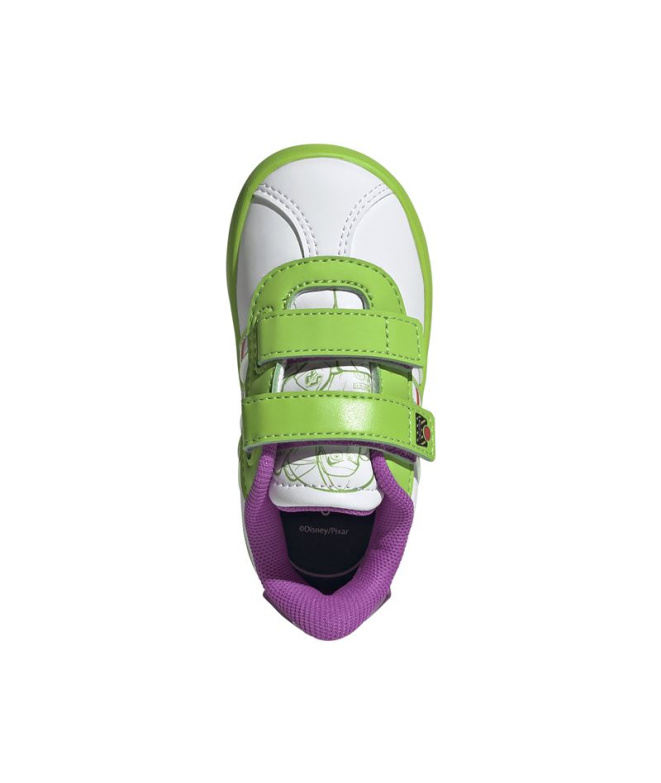 Chaussures Enfant adidas VL Court Buzz CF Blanc...