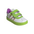 Chaussures Enfant adidas VL Court Buzz CF Blanc nuage / Blanc nuage / Vert semi-solaire