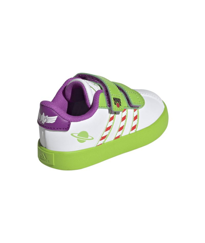 Chaussures Enfant adidas VL Court Buzz CF Blanc...