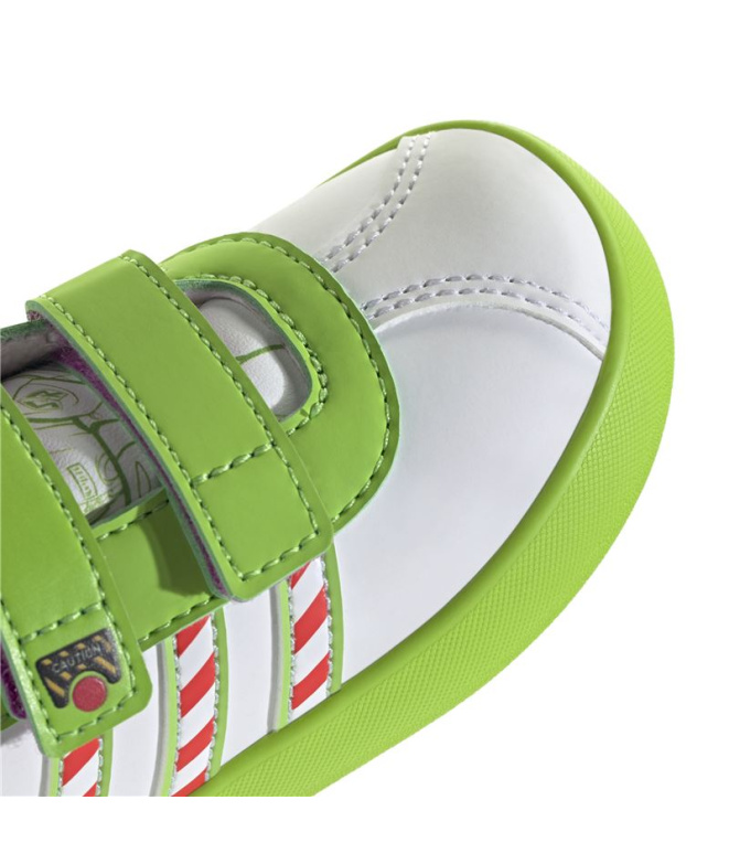 Chaussures Enfant adidas VL Court Buzz CF Blanc...