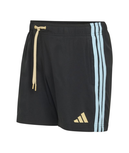 Bañador de Natación adidas 3 Bandas Sh 5In Hombre Negro