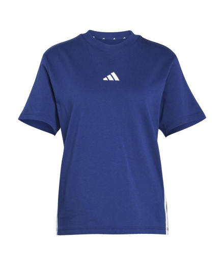 Camiseta adidas 3 Bandas Sj Mujer Azul Oscuro/Blanco