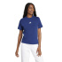 T-shirt Femme adidas 3 bandes Sj bleu foncé/blanc