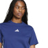 T-shirt Femme adidas 3 bandes Sj bleu foncé/blanc