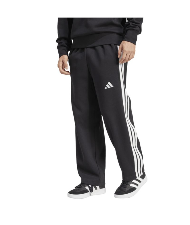 Pantalons Homme adidas WD 3-Stripes FL Noir/Blanc
