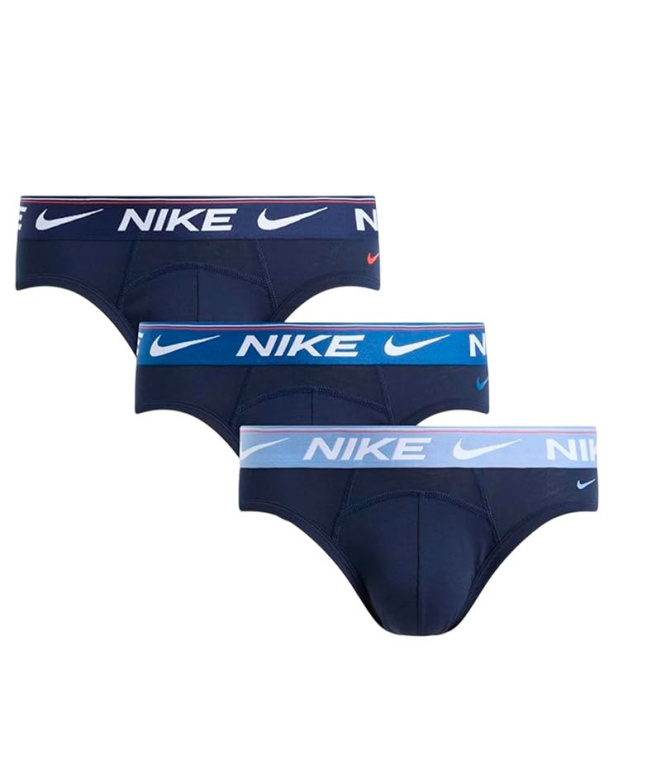 Calzoncillos Nike Hip Brief 3Pk Dark Blue