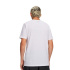 Camiseta Homem de manga curta Under Armour com colagem de logotipos, branca.
