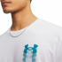 T-shirt courtes Under Armour Blur Logo pour Homme , blanc