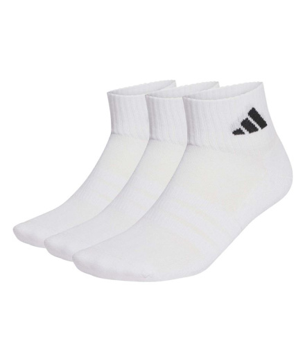 Chaussettes adidas Ess Ank 3P Blanc/Blanc/Noir