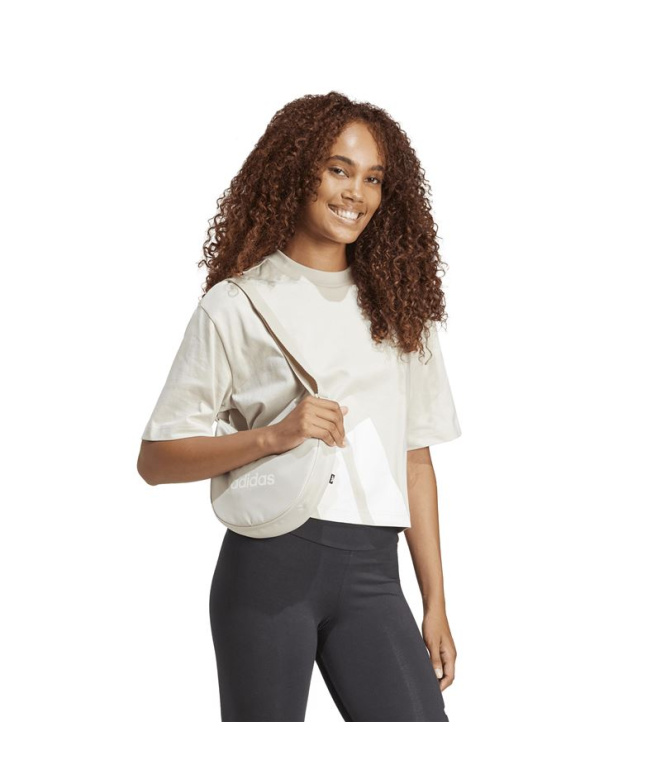 Camiseta adidas Big Logo Sj Bf Mujer Azul/Blanco