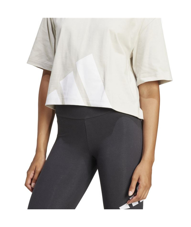 Camiseta adidas Big Logo Sj Bf Mujer Azul/Blanco