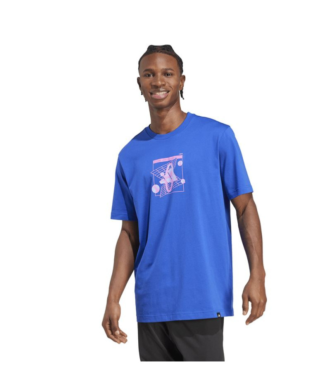 T-shirt Homme adidas Graphic Retro bleu royal