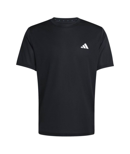 Camiseta Homem adidas We Bas 3Stripes Fitness , preta/branca