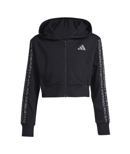 Chaqueta adidas Jg An 3 Bandas Ft Fz Niña Negro/Blanco