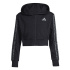 Chaqueta adidas Jg An 3 Bandas Ft Fz Niña Negro/Blanco