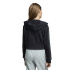 Casaco adidas Jg An 3 Stripes Ft Fz Menina , preta/branca
