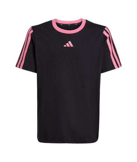 Camiseta adidas Jg 3 Bandas Bf Niña Negro/Fusros