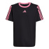 Camiseta adidas Jg 3 Bandas Bf Niña Negro/Fusros