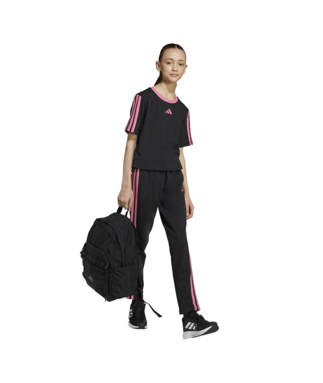 Camiseta adidas Jg 3 Bandas Bf Niña Negro/Fusros