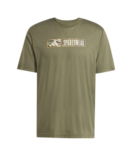 Camiseta Homem adidas Camo Linear Cl Estoli
