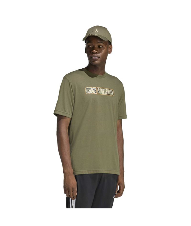 T-shirt adidas Camo Linear Cl Homme Estoli