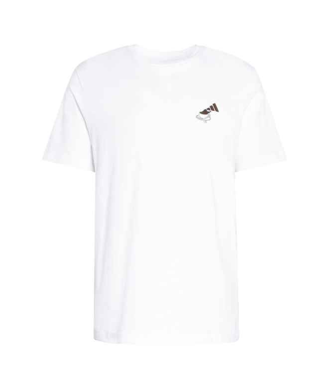 Camiseta branca Homem adidas Cheesecake