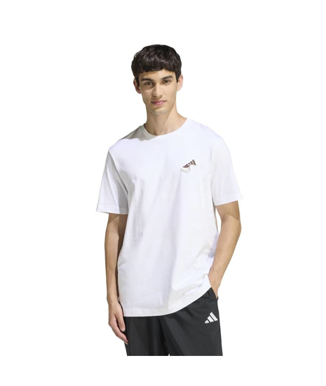 Camiseta branca Homem adidas Cheesecake